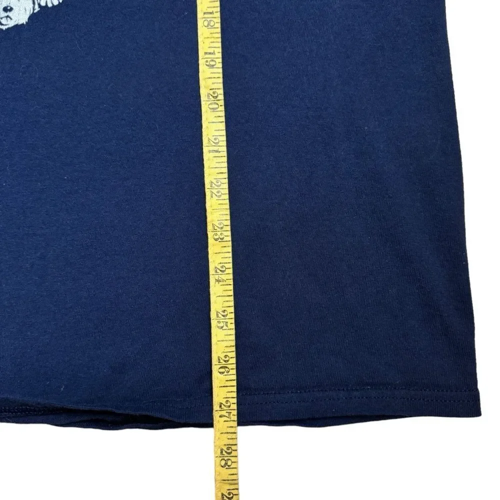 Delta Dog Skull Unisex Navy Short Sleeve Preshrunk Cotton T-Shirt Size Large - Picture 7 of 7